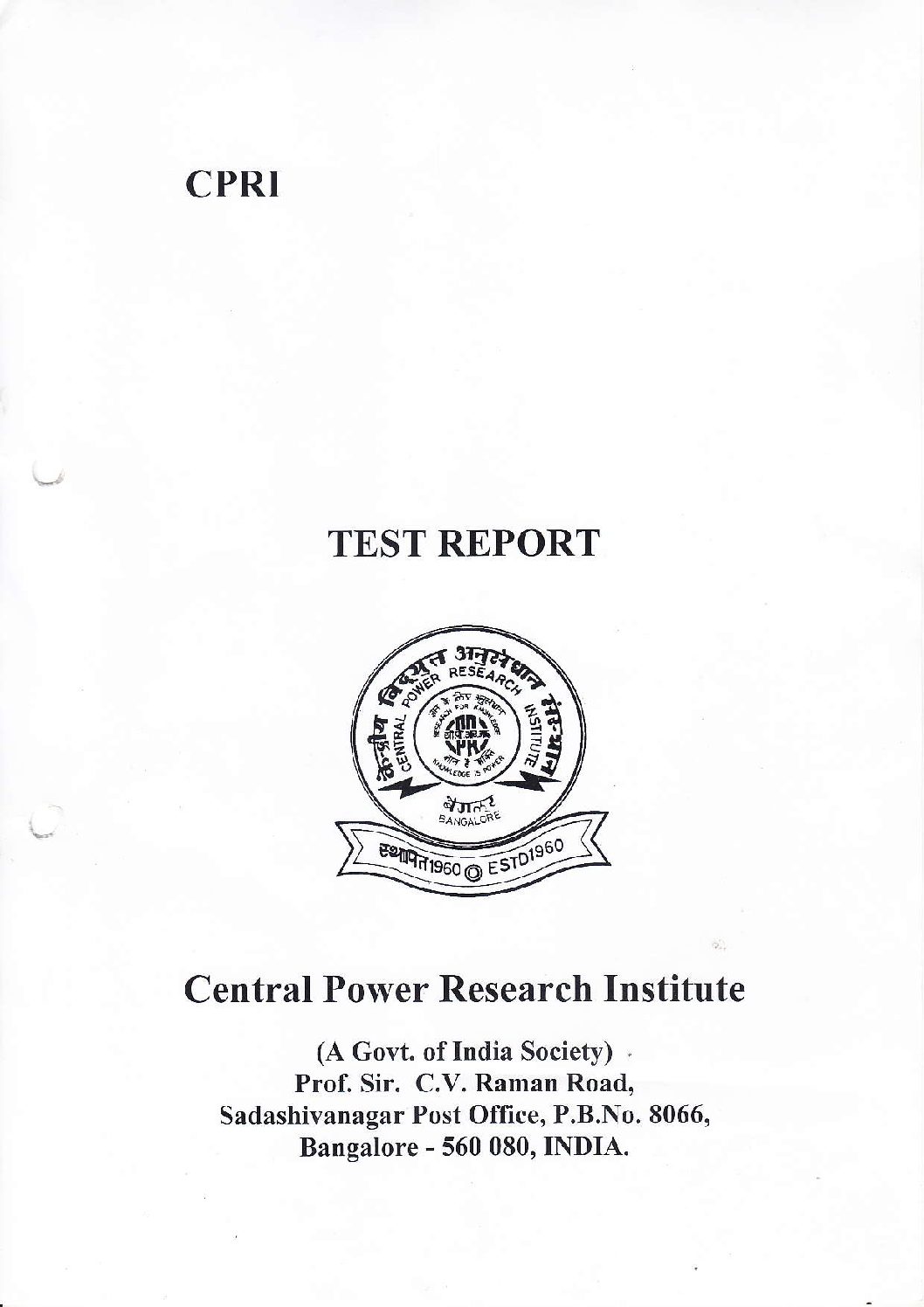 Central Power research Institute