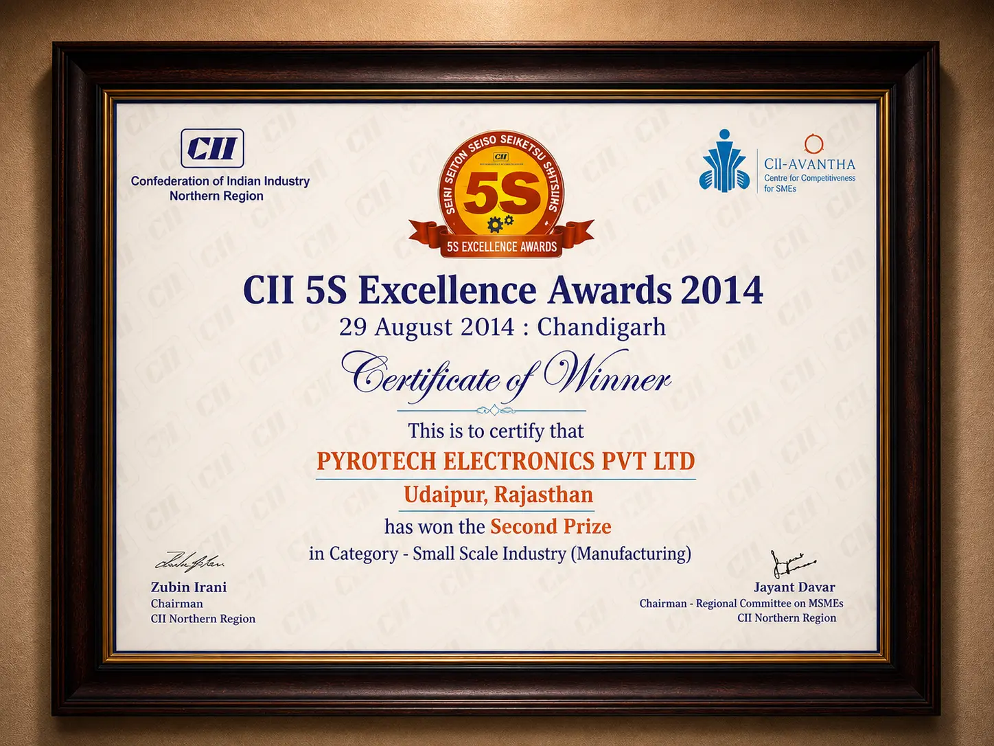CII 5S Excellence Awards 2014