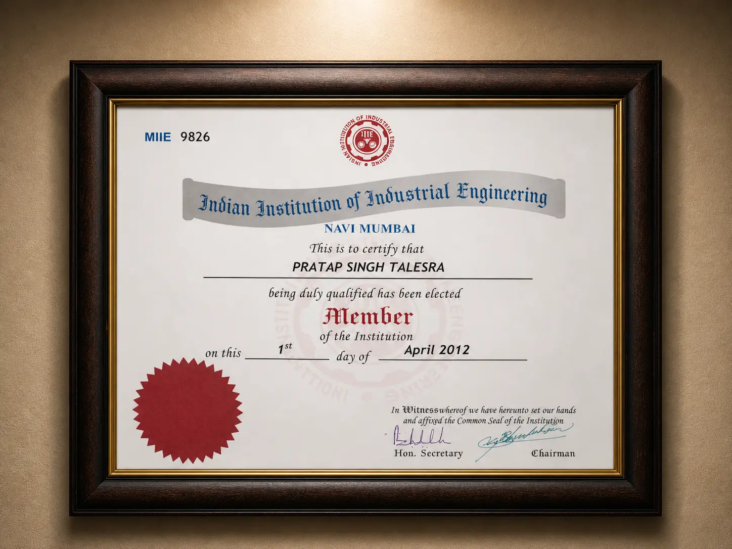 Member Of The Institution