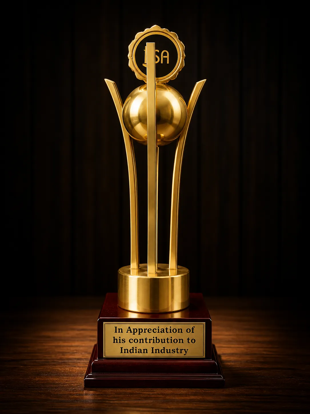 In appreciation of his contribution to Indian industry