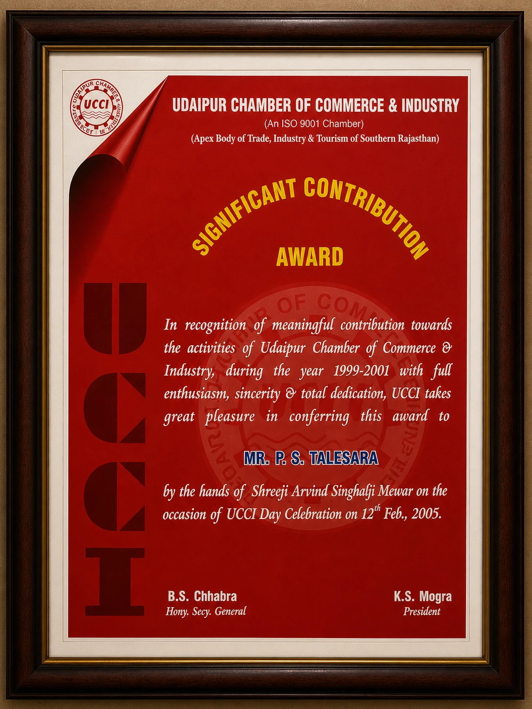 Significant Contribution Award